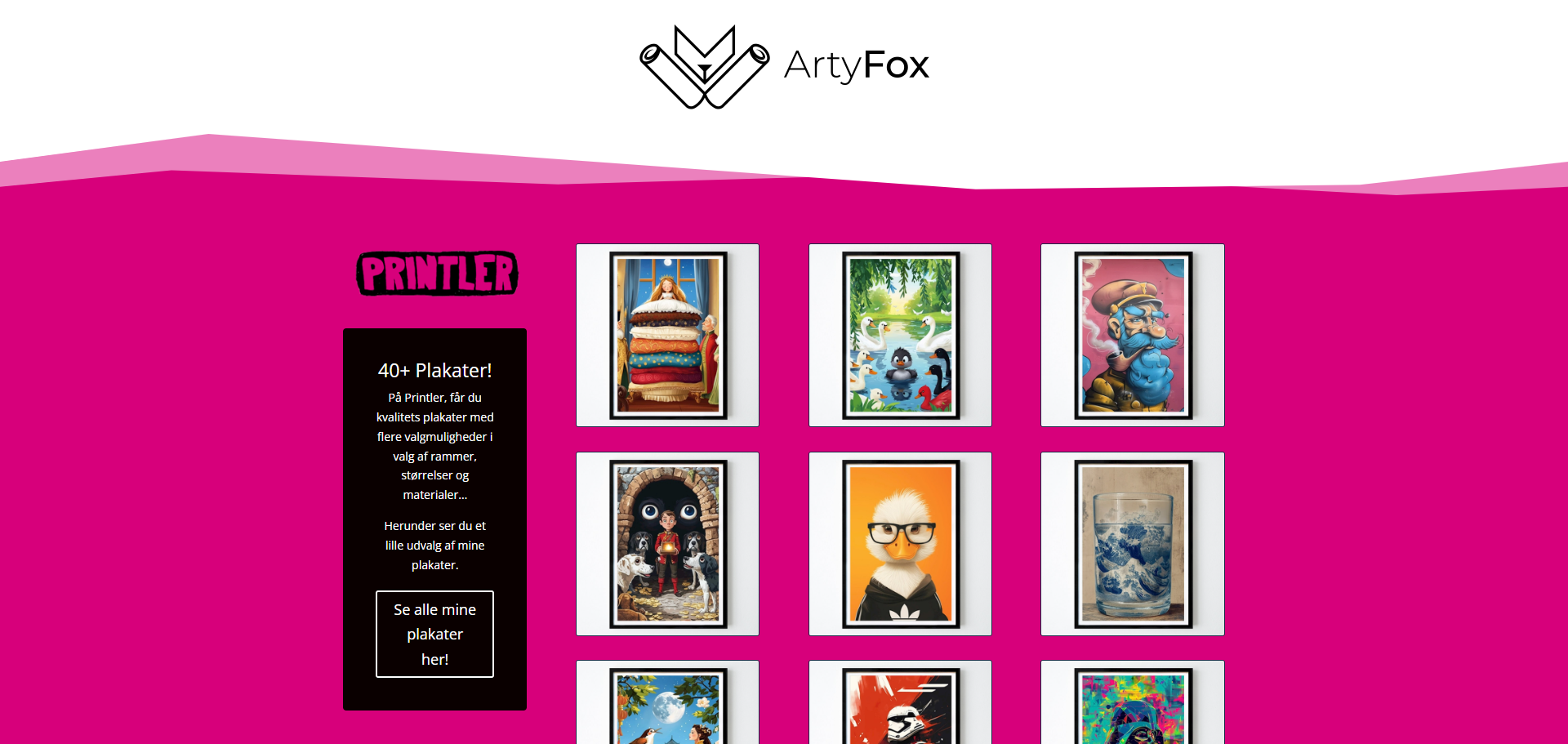 Artyfox.eu - Plakater fra digitale artister, i forskellige størrelser